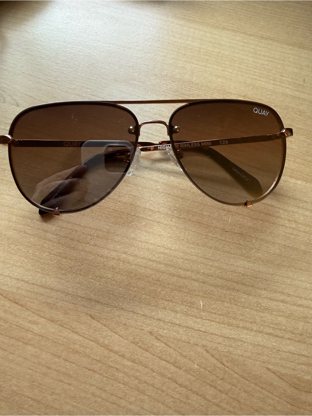Quay Australia Aviator Sunglasses — Brown Frame & Brown Lenses